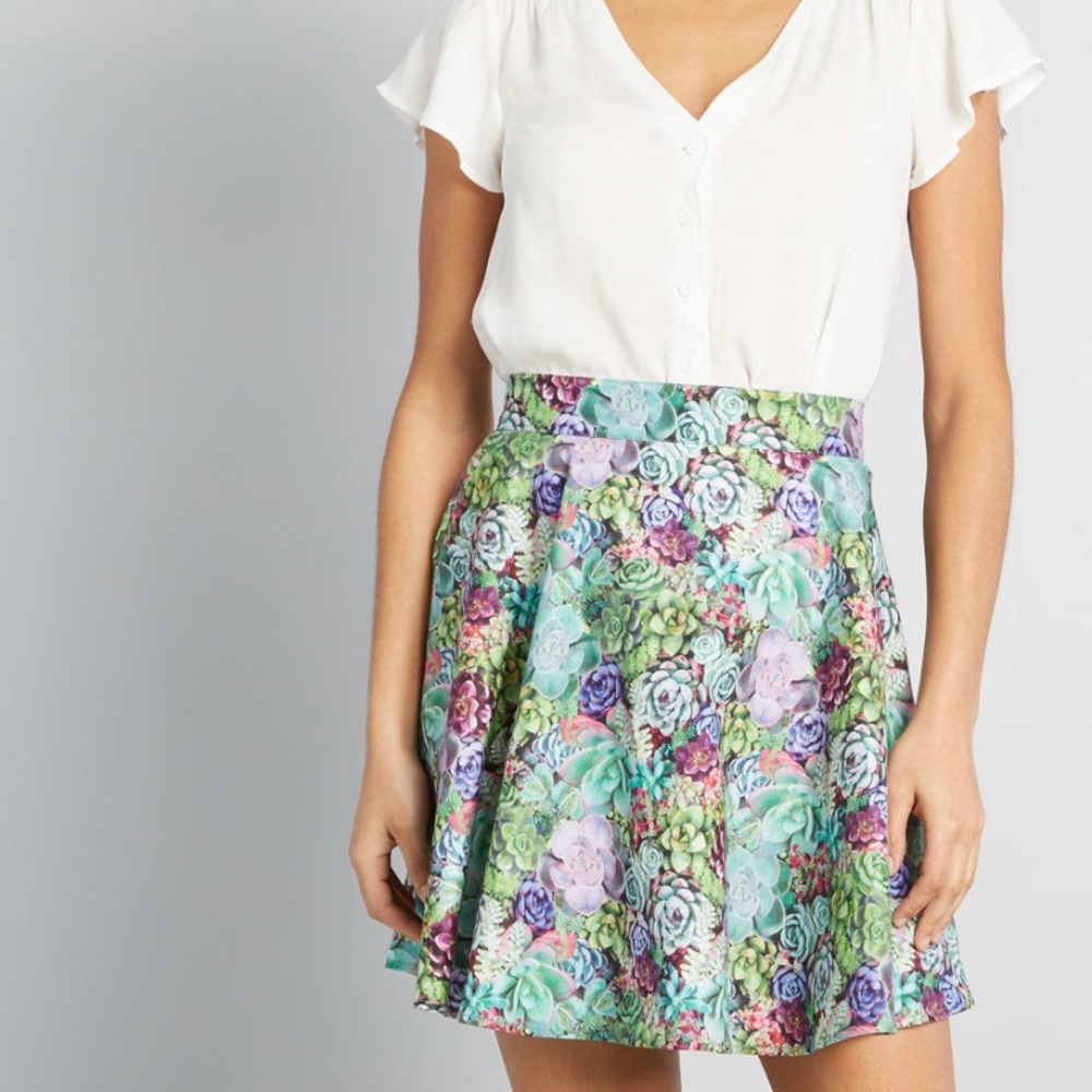 ModCloth succulent skirt